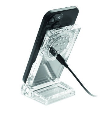 Logotrade profilreklam bild: Akryl trådlös laddare 15W