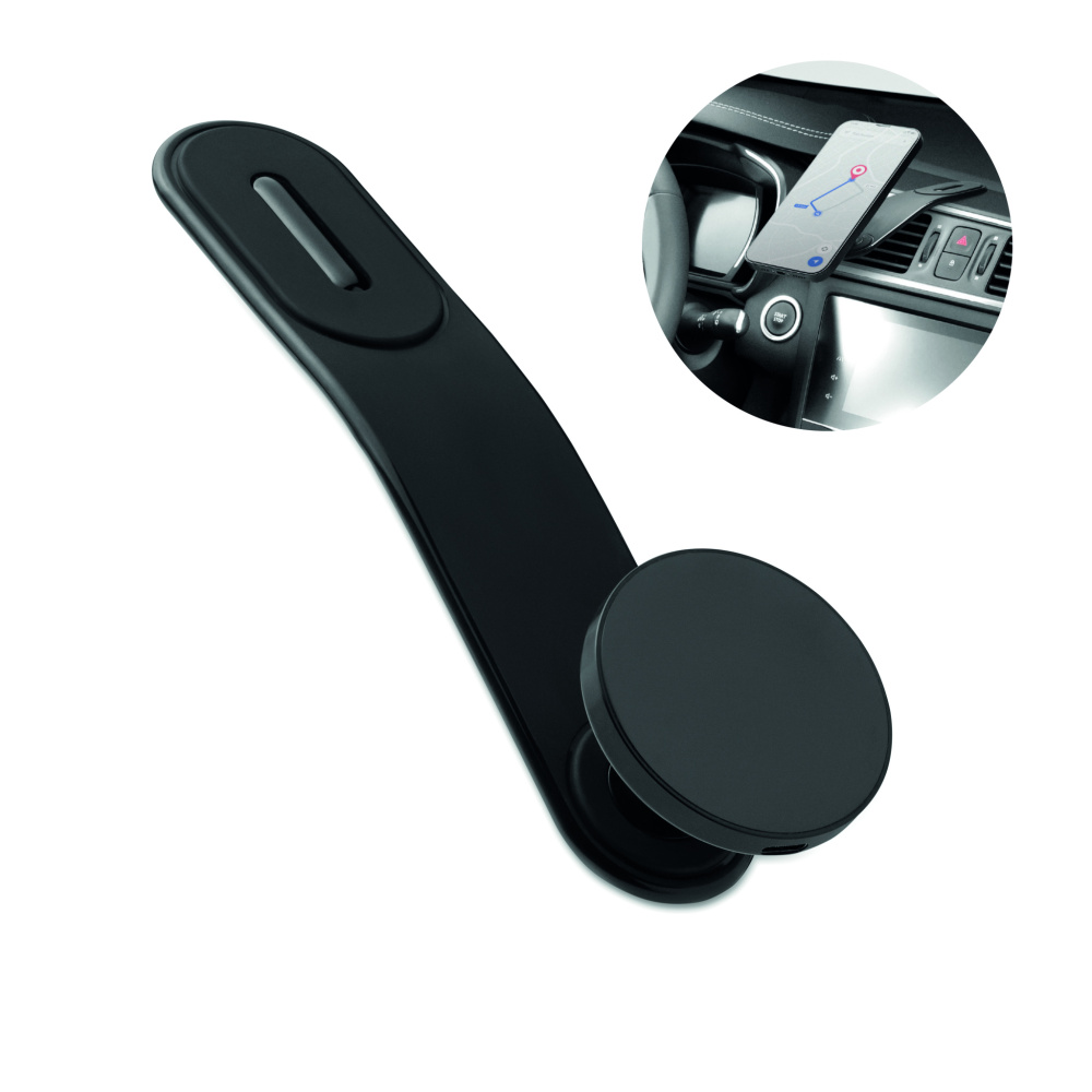 Logotrade reklamprodukter bild: 15W magnetisk mobil laddare