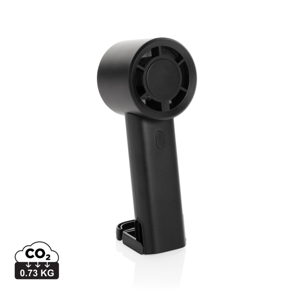 Logotrade profilreklam bild: Twist uppladdningsbar bärbar fläkt i återvunnen plast